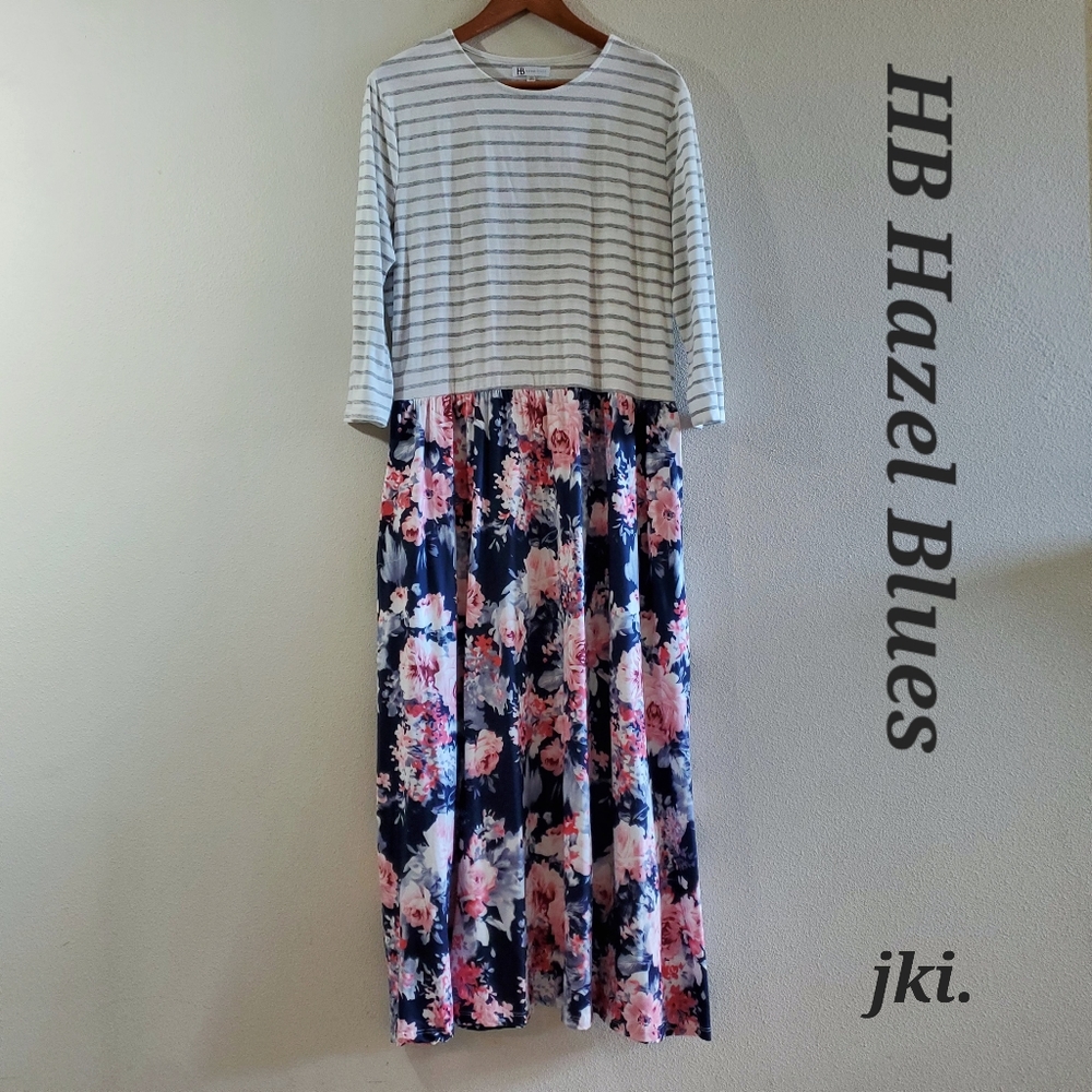 HB Hazel Blues Womens Maxi Longsleeve Dresses